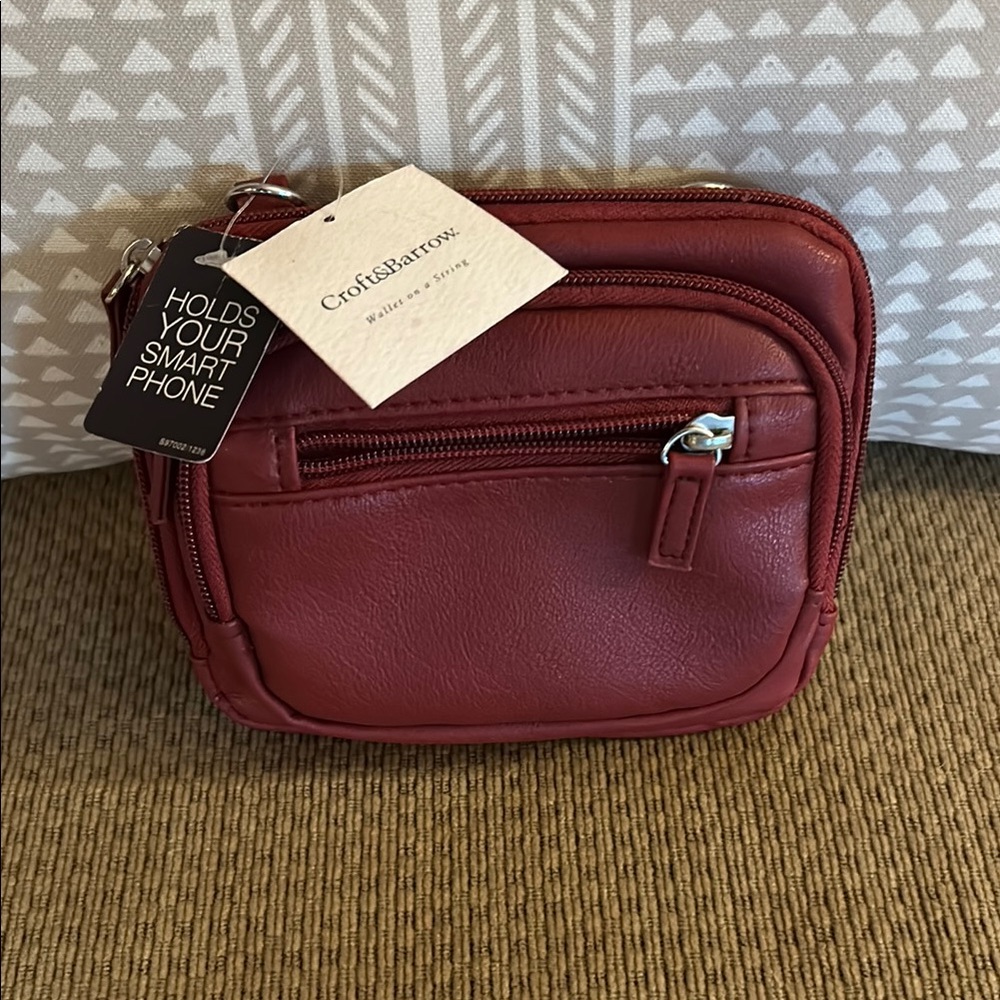 Croft & Barrow Burgundy Crossbody Bag